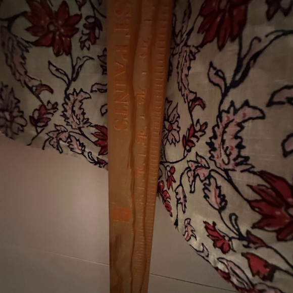 J Jill One pocket shirred100% cotton lightweight cottagecore button floral top M - Picture 12 of 14